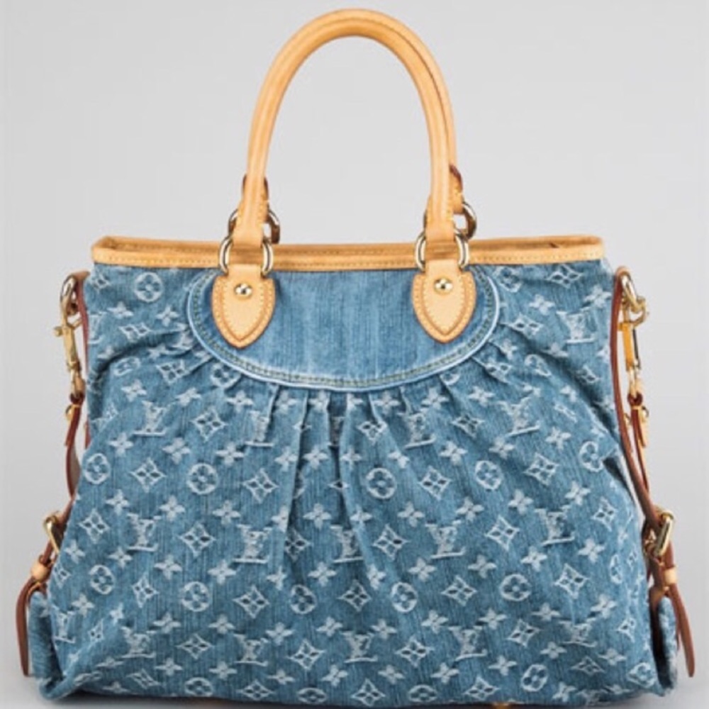 SOLD!!!!Louis Vuitton Denim Tote Neo Cabby MM